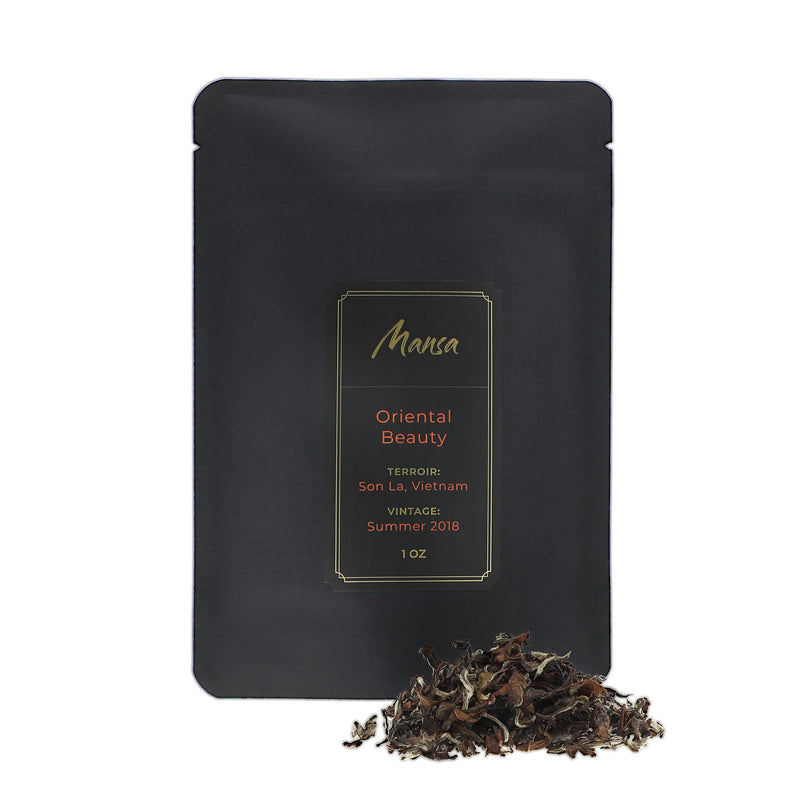 Oriental Beauty Oolong - Packaging and Dry Leaves